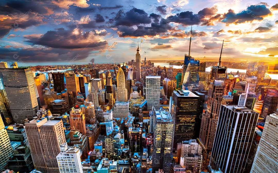 Imagem realista de cidade