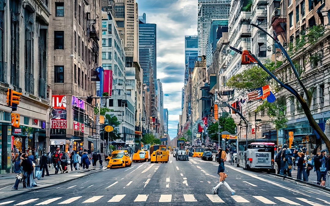 Imagem realista de cidade