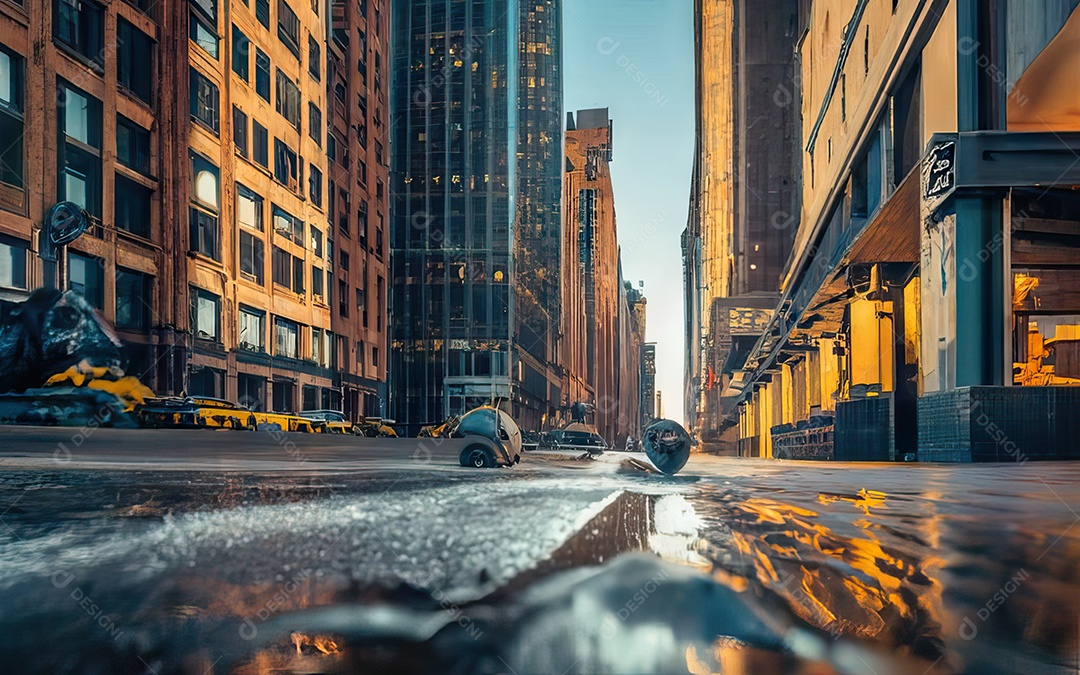 Imagem realista de cidade