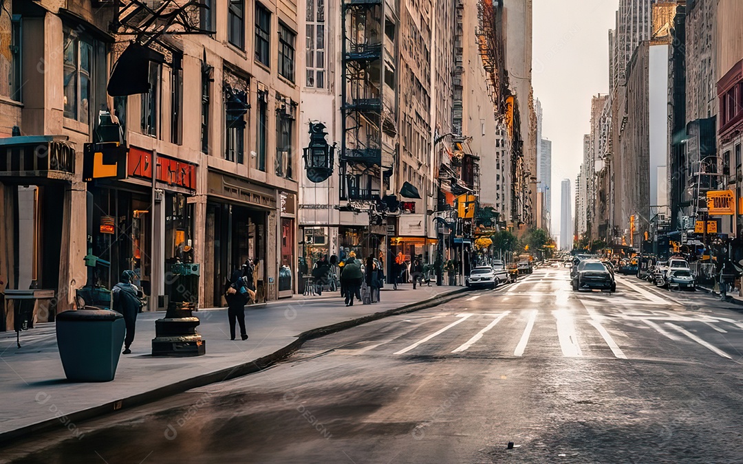 Imagem realista de cidade