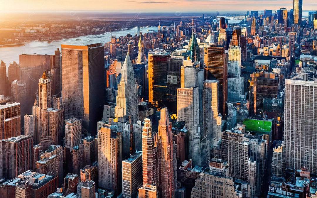 Imagem realista de cidade