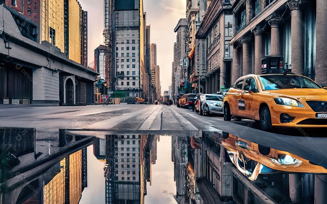 Imagem realista de cidade