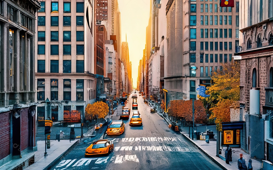 Imagem realista de cidade