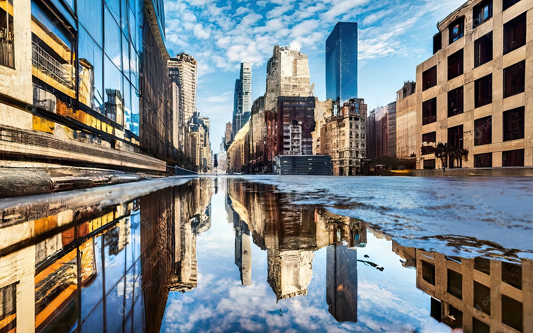 Imagem realista de cidade