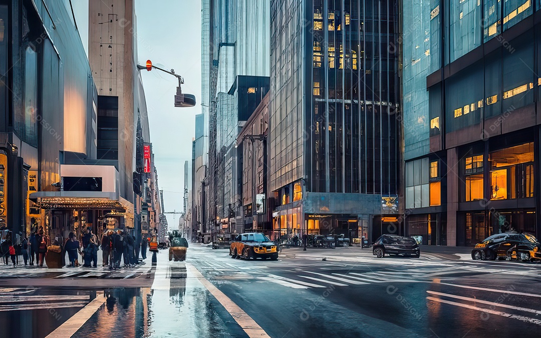 Imagem realista de cidade