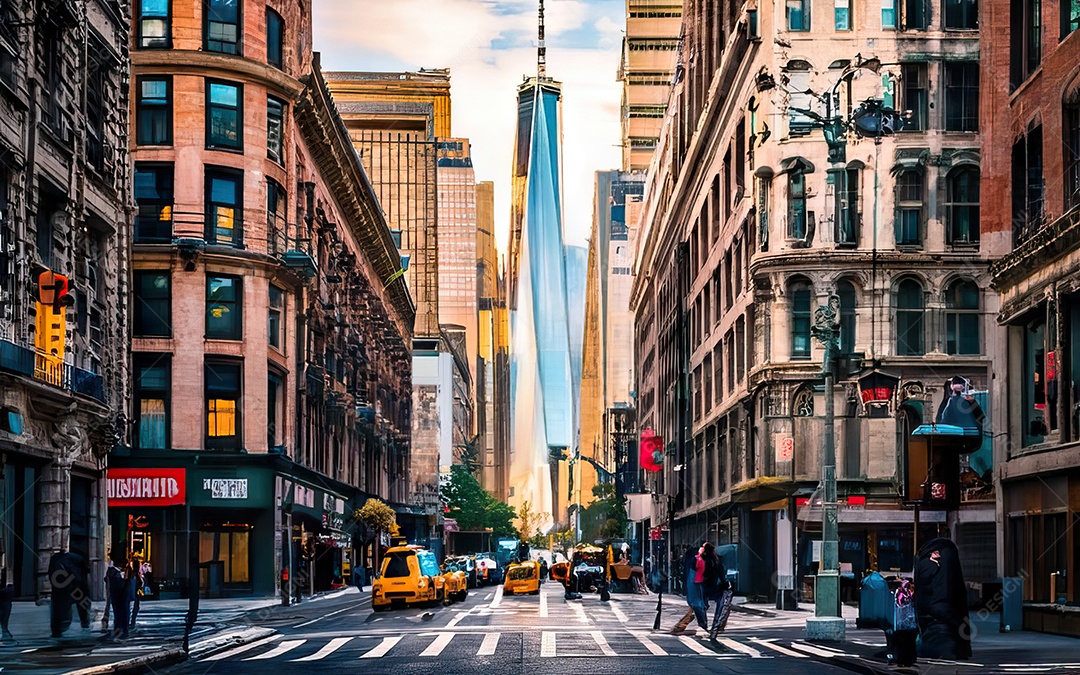 Imagem realista de cidade