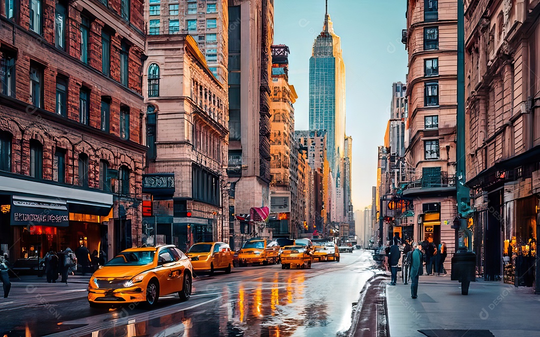 Imagem realista de cidade