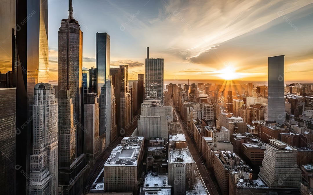 Imagem realista de cidade