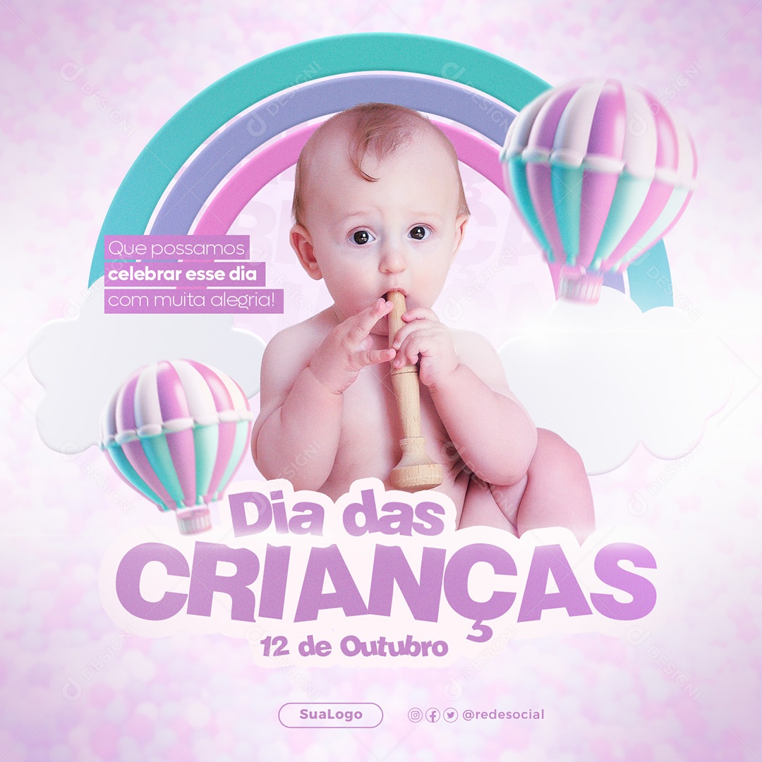 Dia Das Crianças 12 de Outubro Social Media PSD Editável