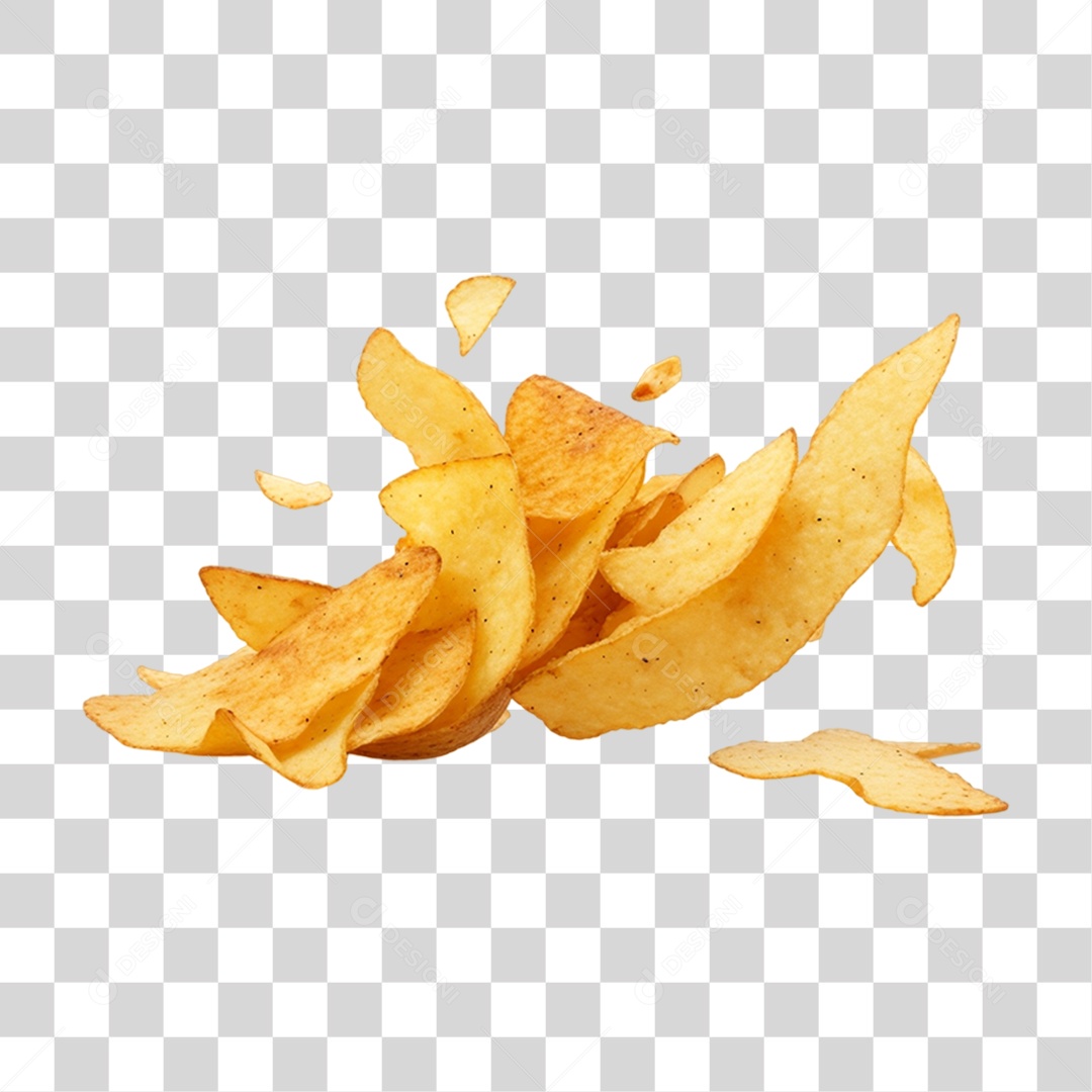 Batatas Fritas PNG Transparente