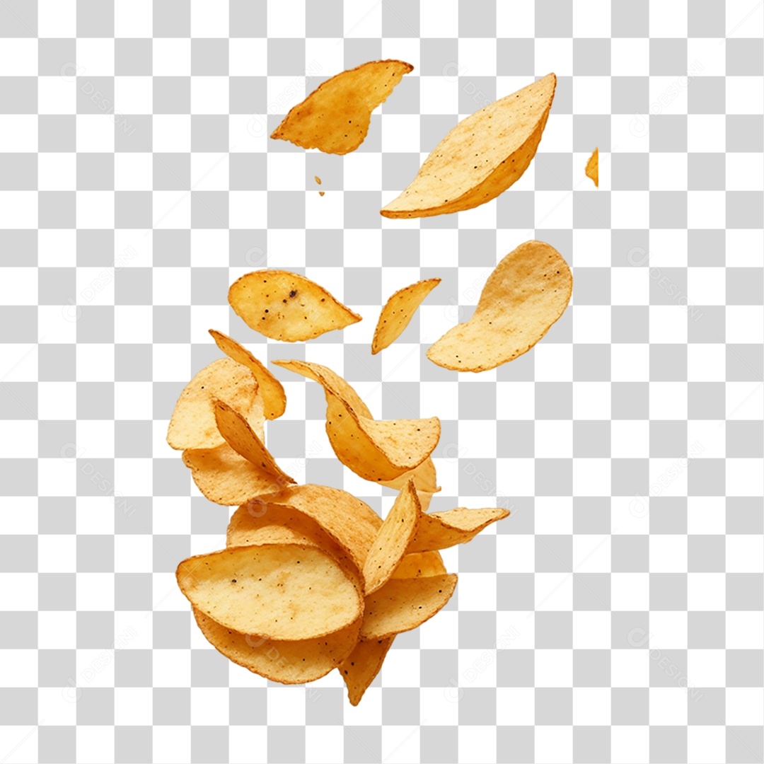 Batatas Fritas PNG Transparente