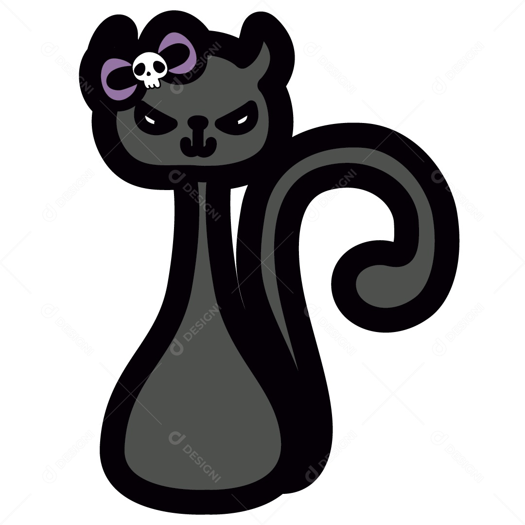 Gato do Halloween Ilustração Vetor EPS