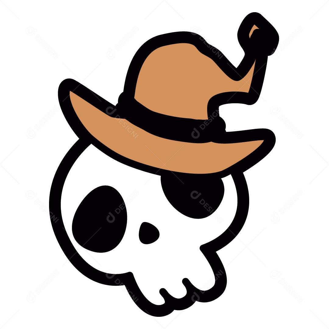 Caveira do Halloween Ilustração Vetor EPS