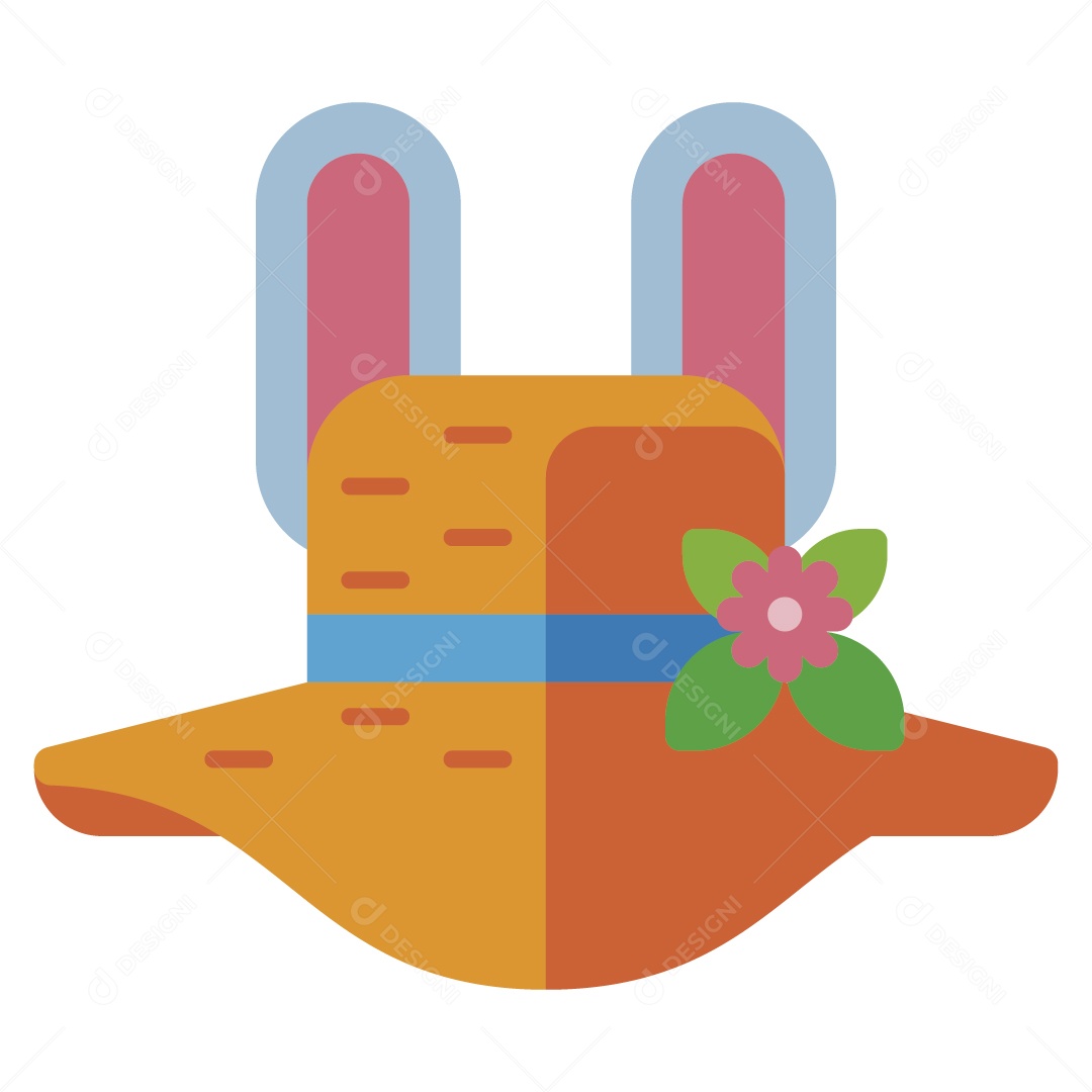 Chapéu de Coelho da Páscoa Ilustração Vetor EPS