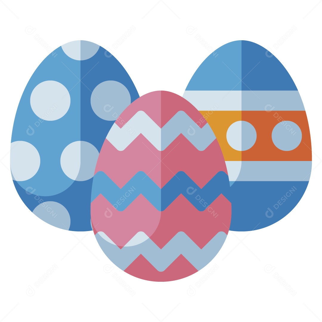 Ovos de Páscoa Ilustração Vetor EPS
