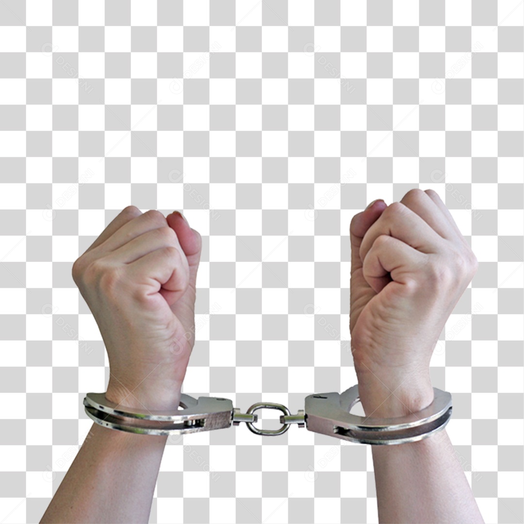 Mãos com Algemas PNG Transparente