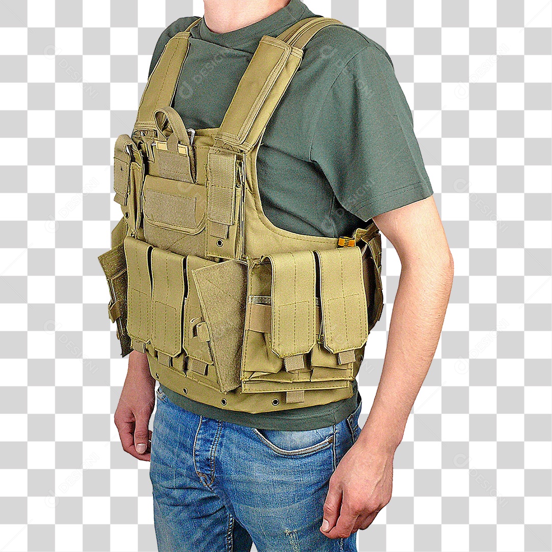 Homem Vestido com Colete PNG Transparente