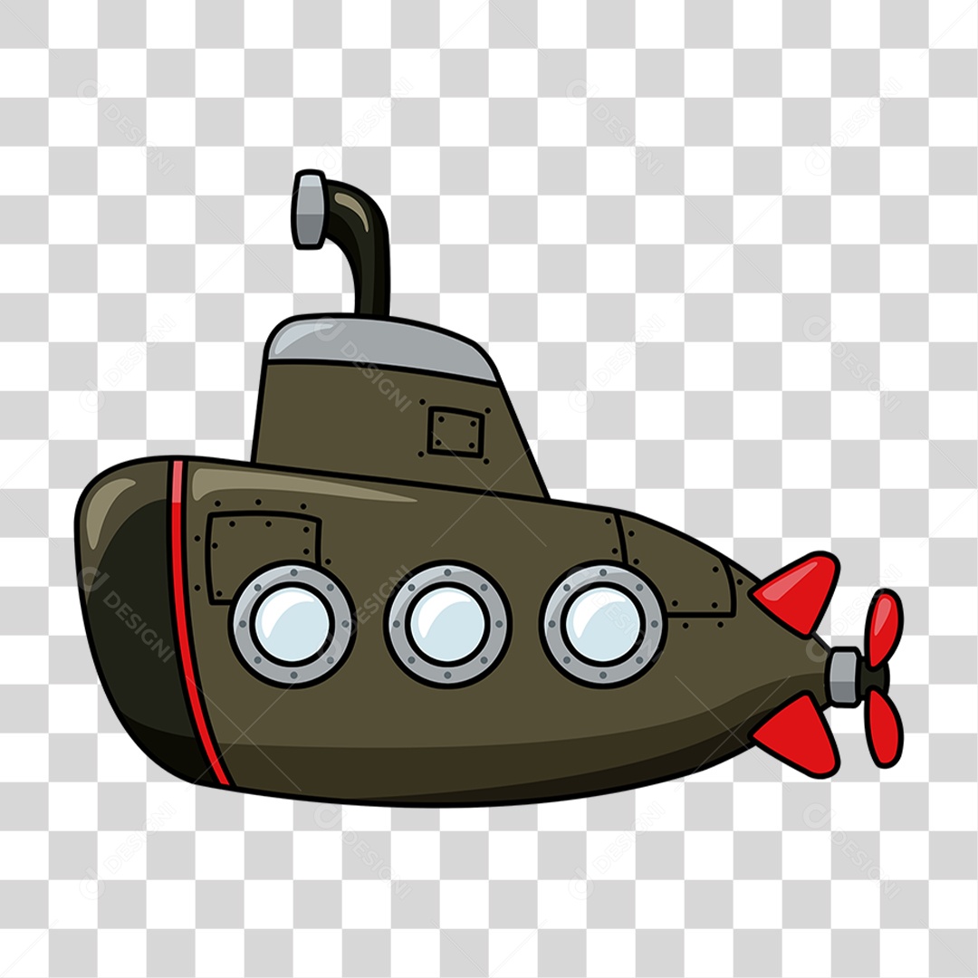 Submarino PNG Transparente