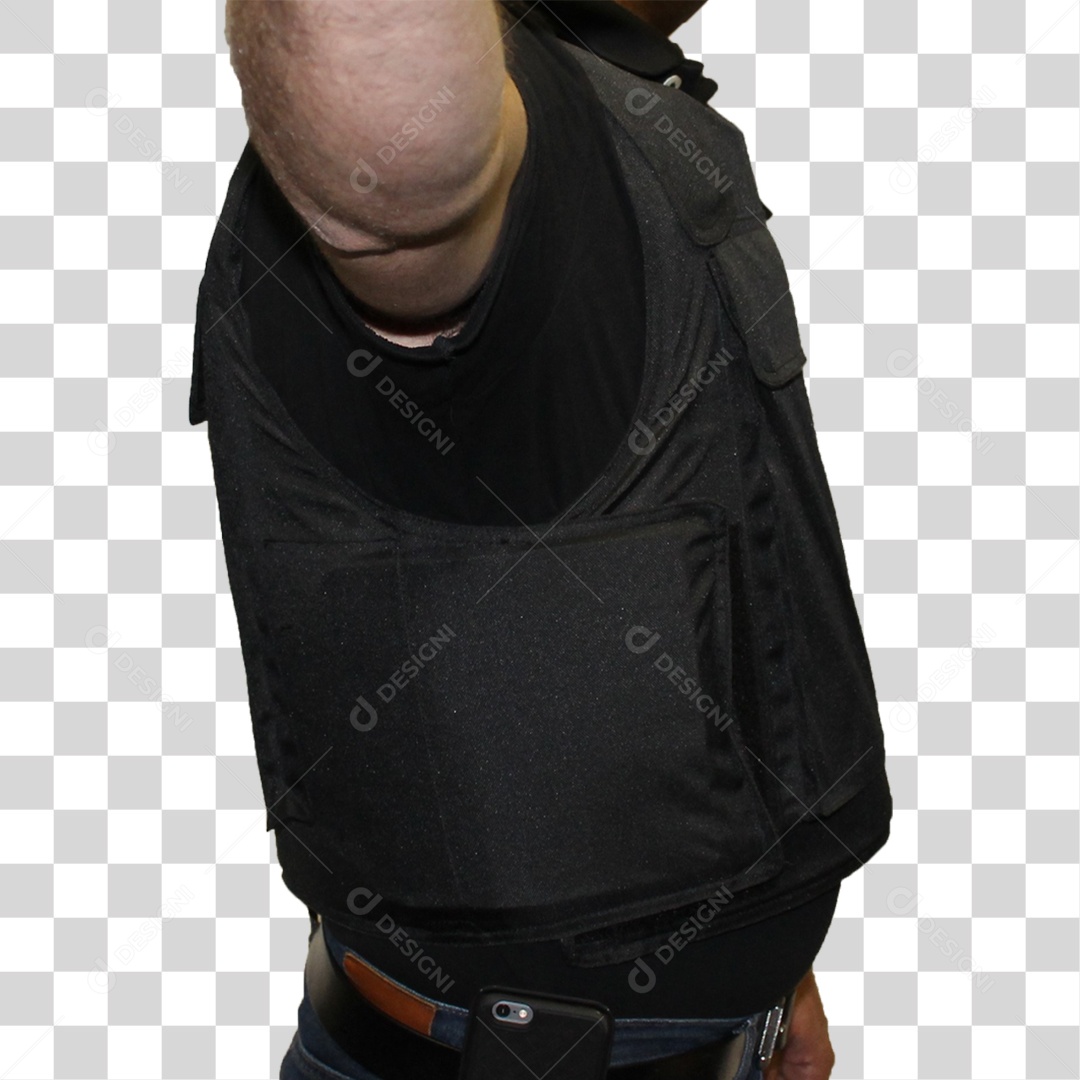 Homem com Colete PNG Transparente