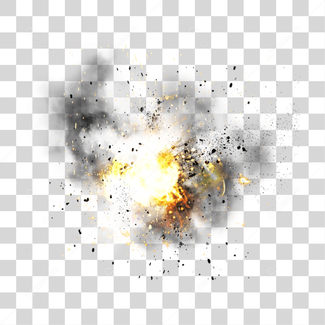 Explosão de Bombas PNG Tansparente
