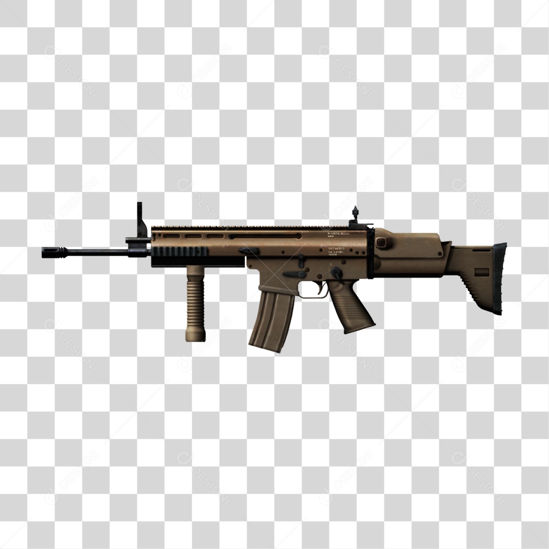 Transparent PNG Machine Gun