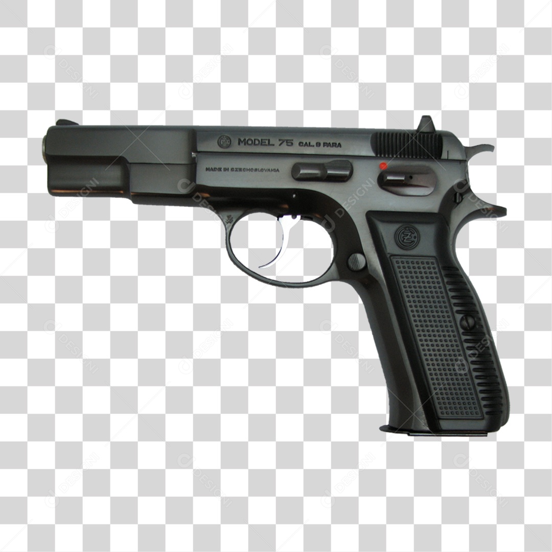 Pistola Automática PNG Transparente