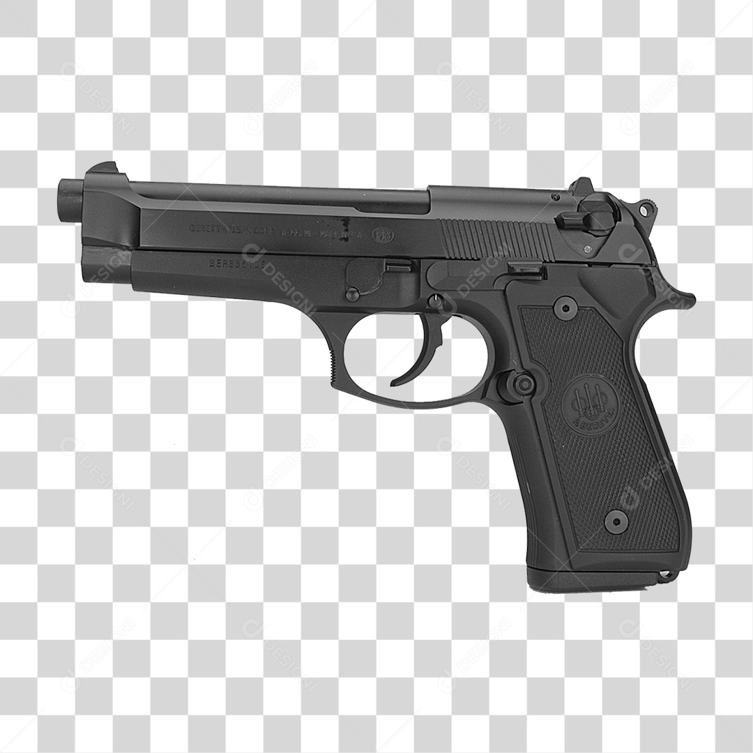 Pistola Automática PNG Transparente