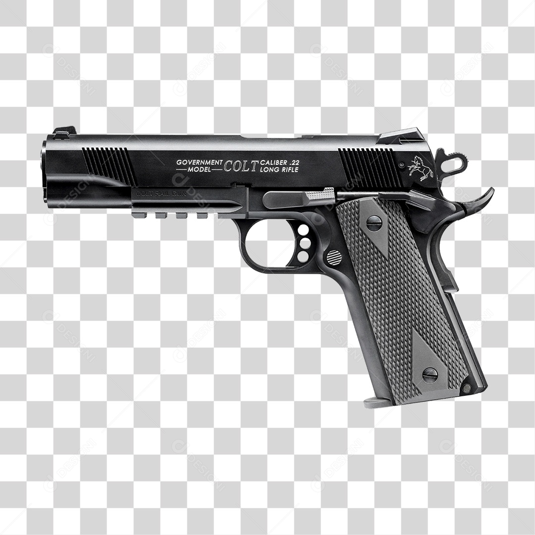 Pistola Automática PNG Transparente