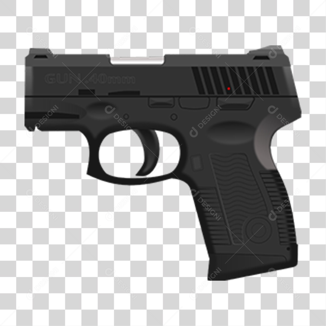 Pistola Automática PNG Transparente