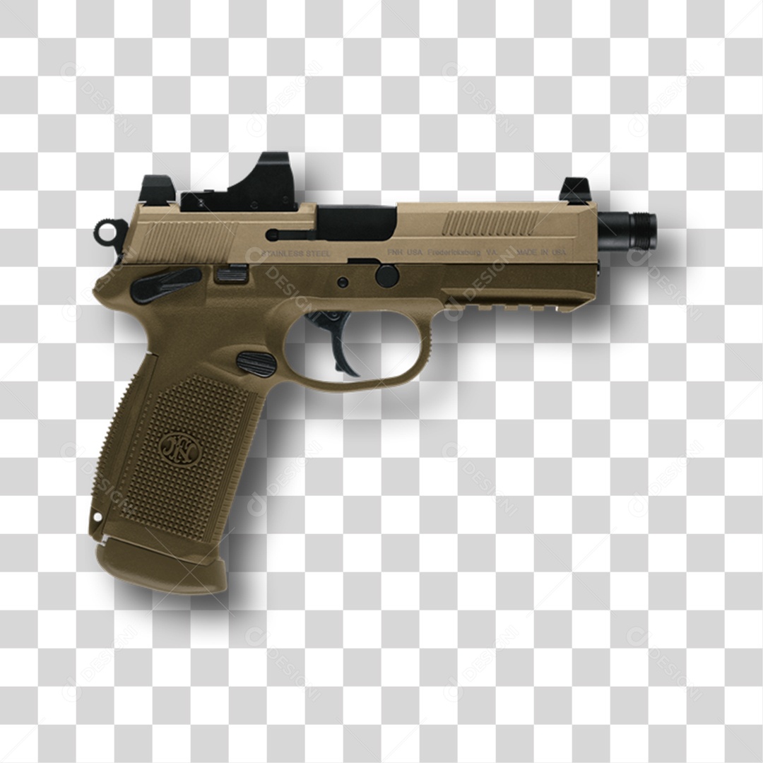 Pistola Automática PNG Transparente