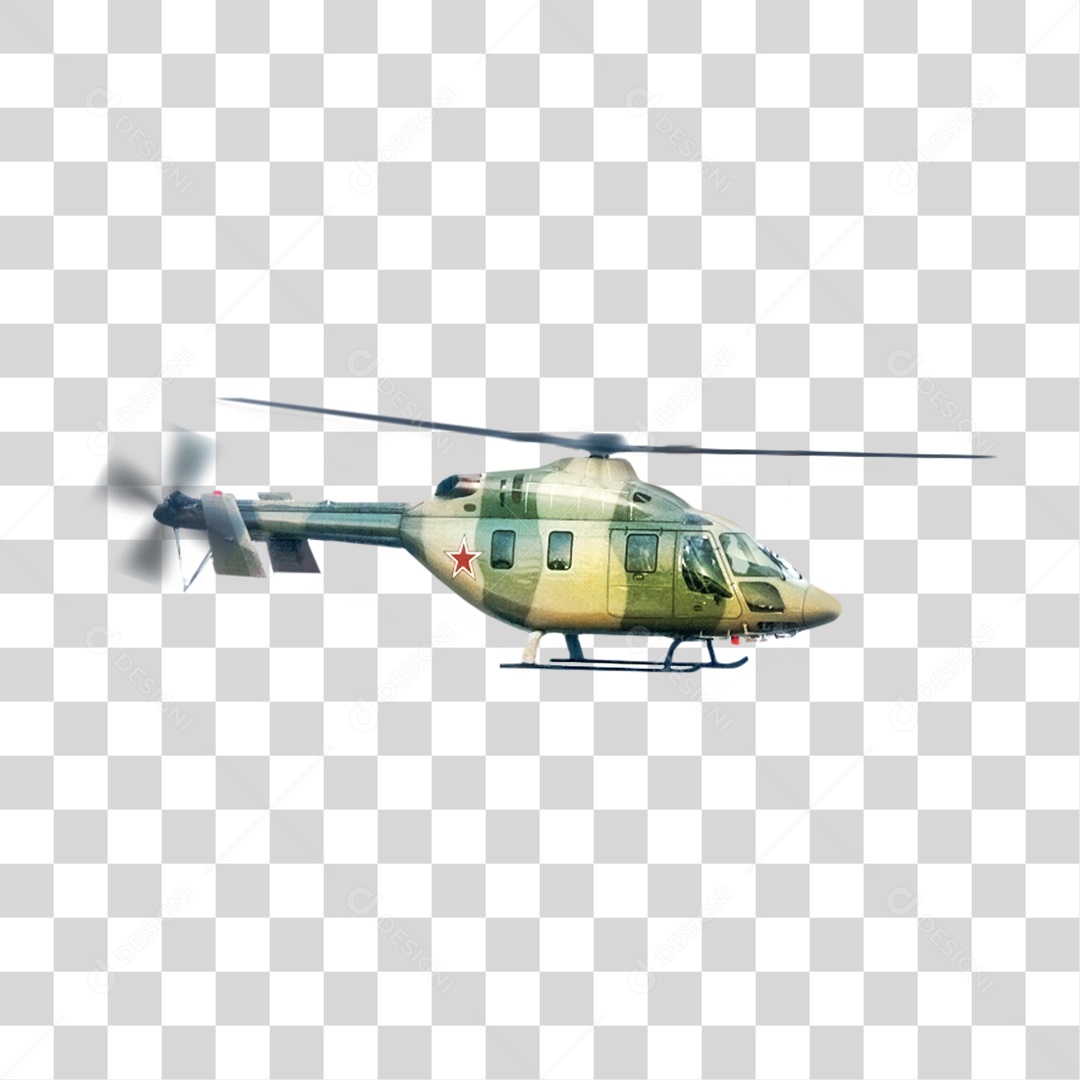 Helicóptero de Guerra PNG Transparente