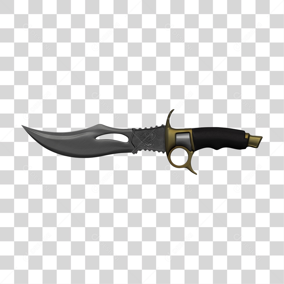 Faca Artesanal PNG Transparente
