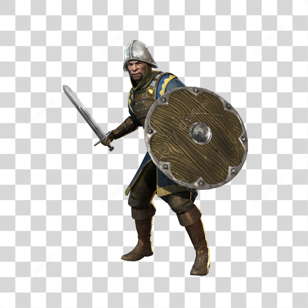 Cavaleiro com Armadura PNG Transparente