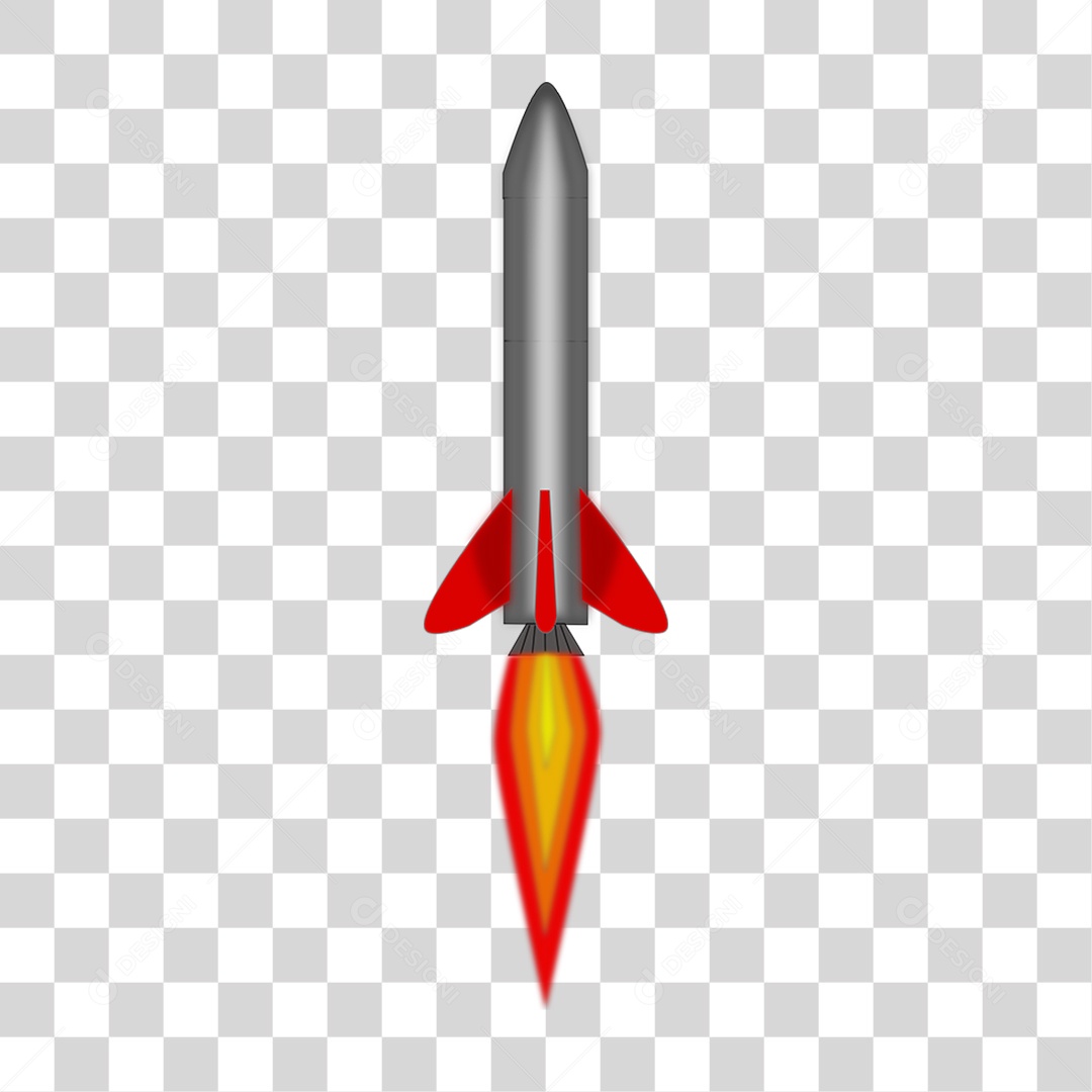 Foguete Subindo PNG Transparente