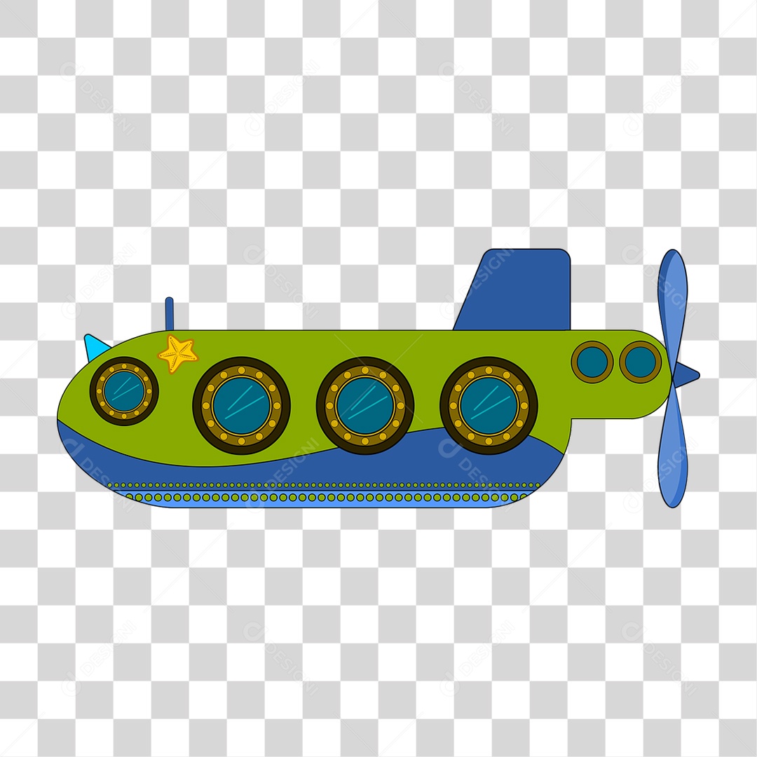 Submarino PNG Transparente