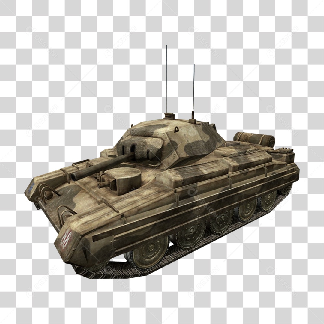Tanque de Guerra PNG Transparente