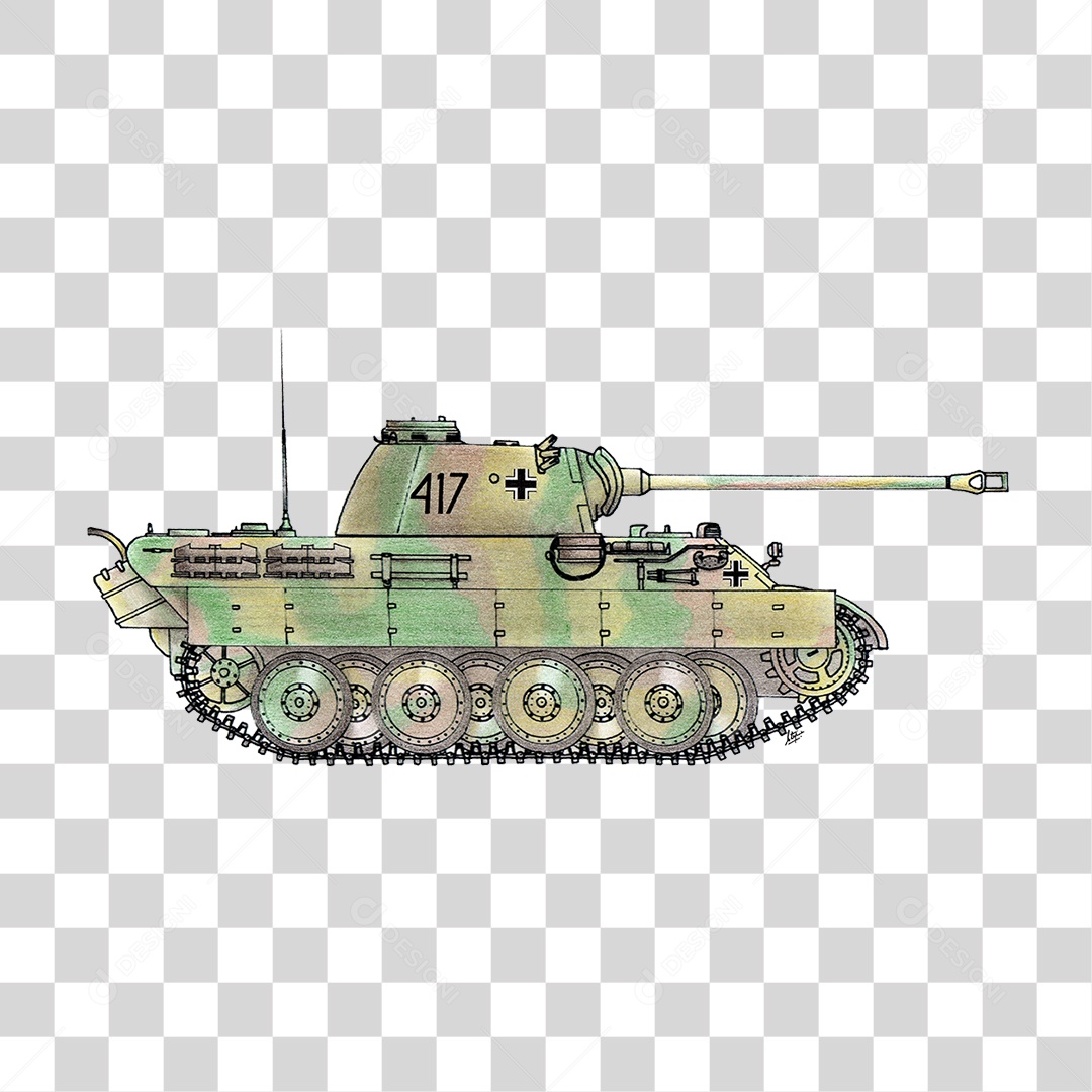 Tanque de Guerra PNG Transparente