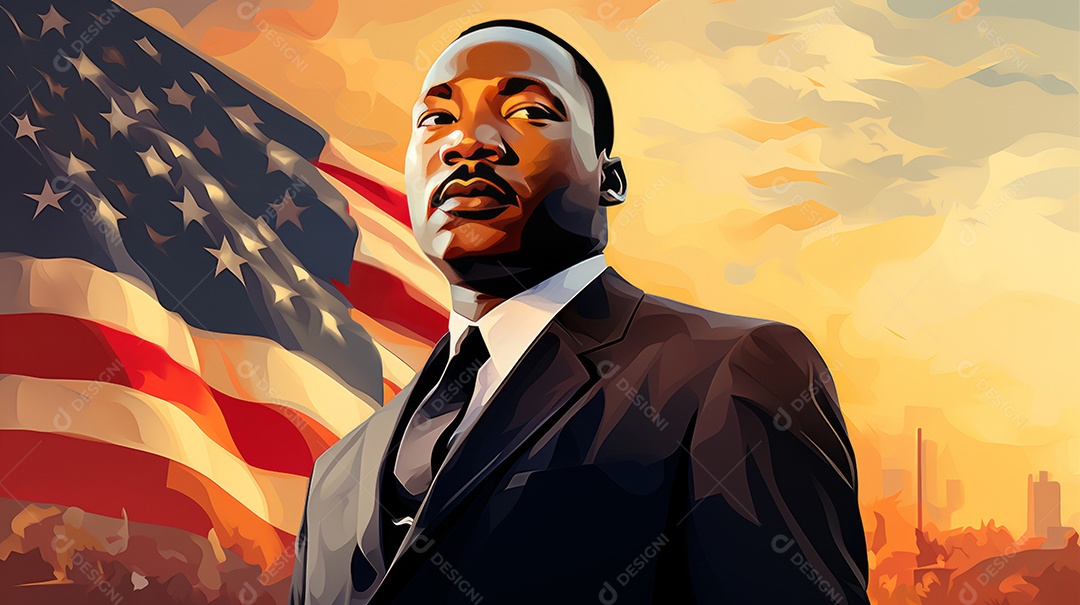 Dia de Martin Luther King, 15 de janeiro IA generativa.