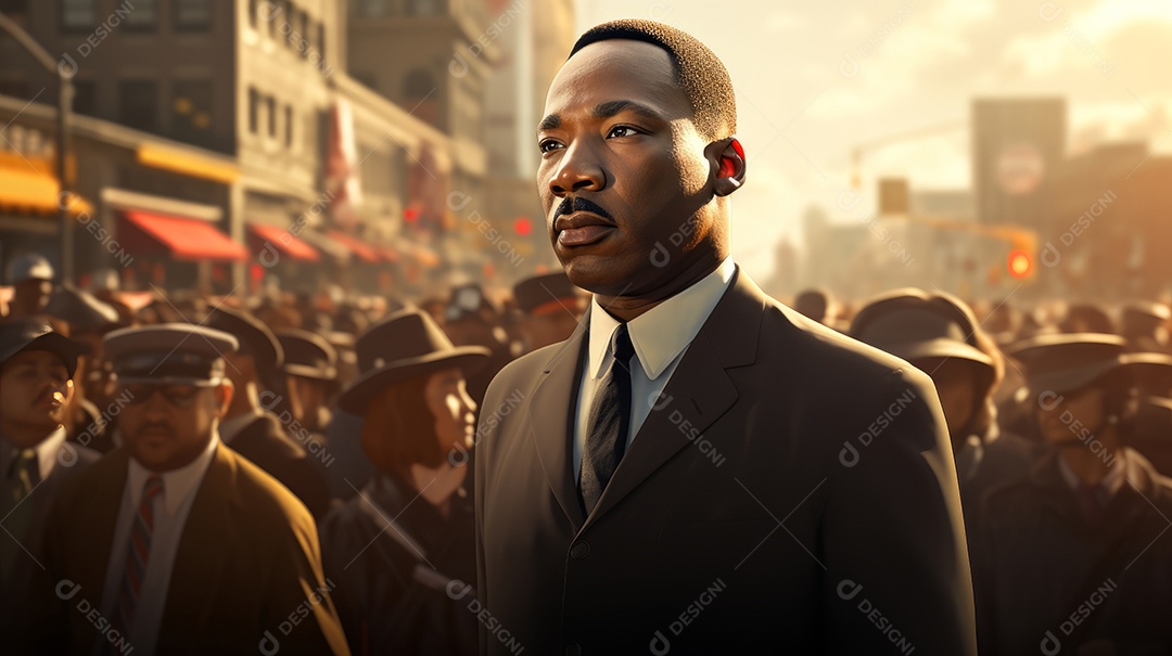 Dia de Martin Luther King, 15 de janeiro IA generativa.