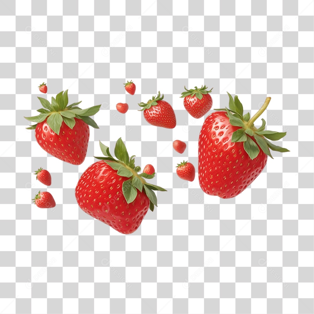 Frutas Morango Suco PNG Transparente