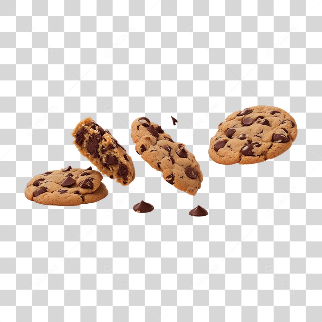 Biscoitos de Chocolate PNG Transparente
