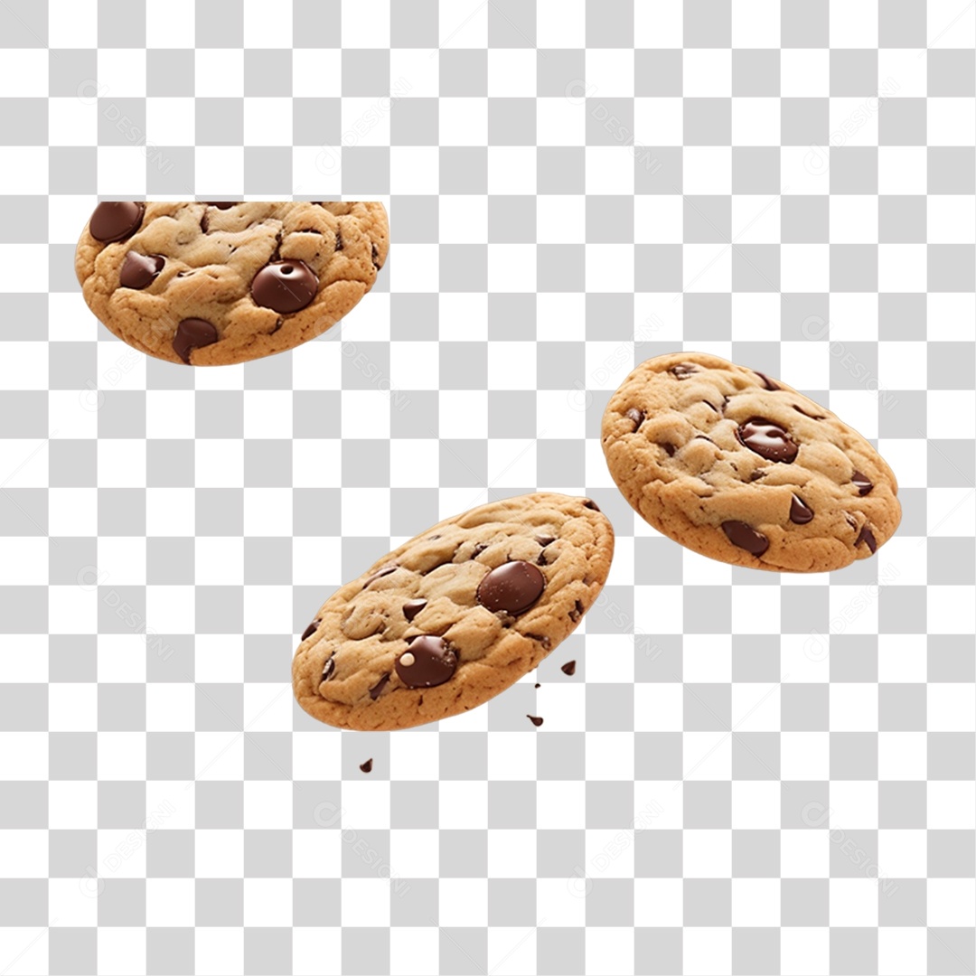 Biscoitos de Chocolate PNG Transparente