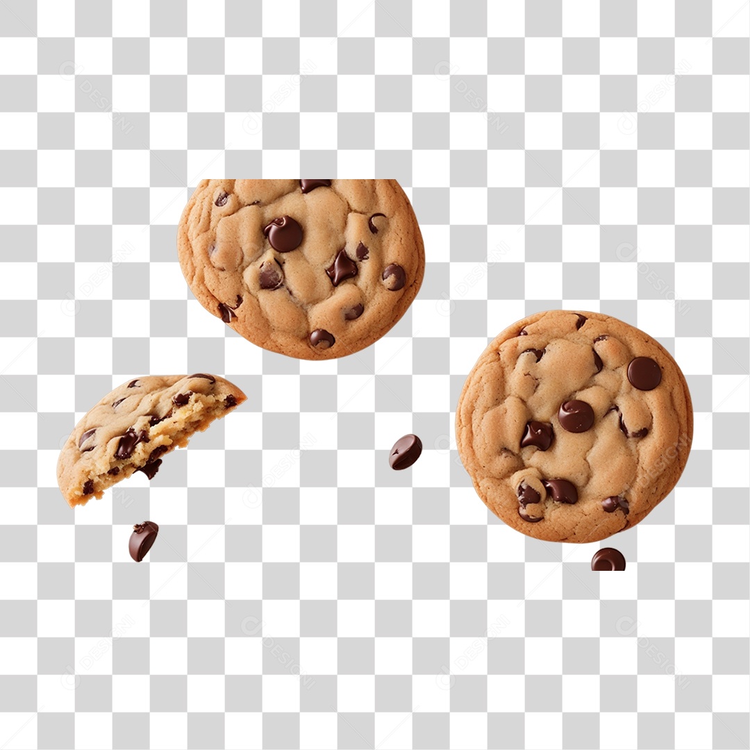 Biscoitos de Chocolate PNG Transparente