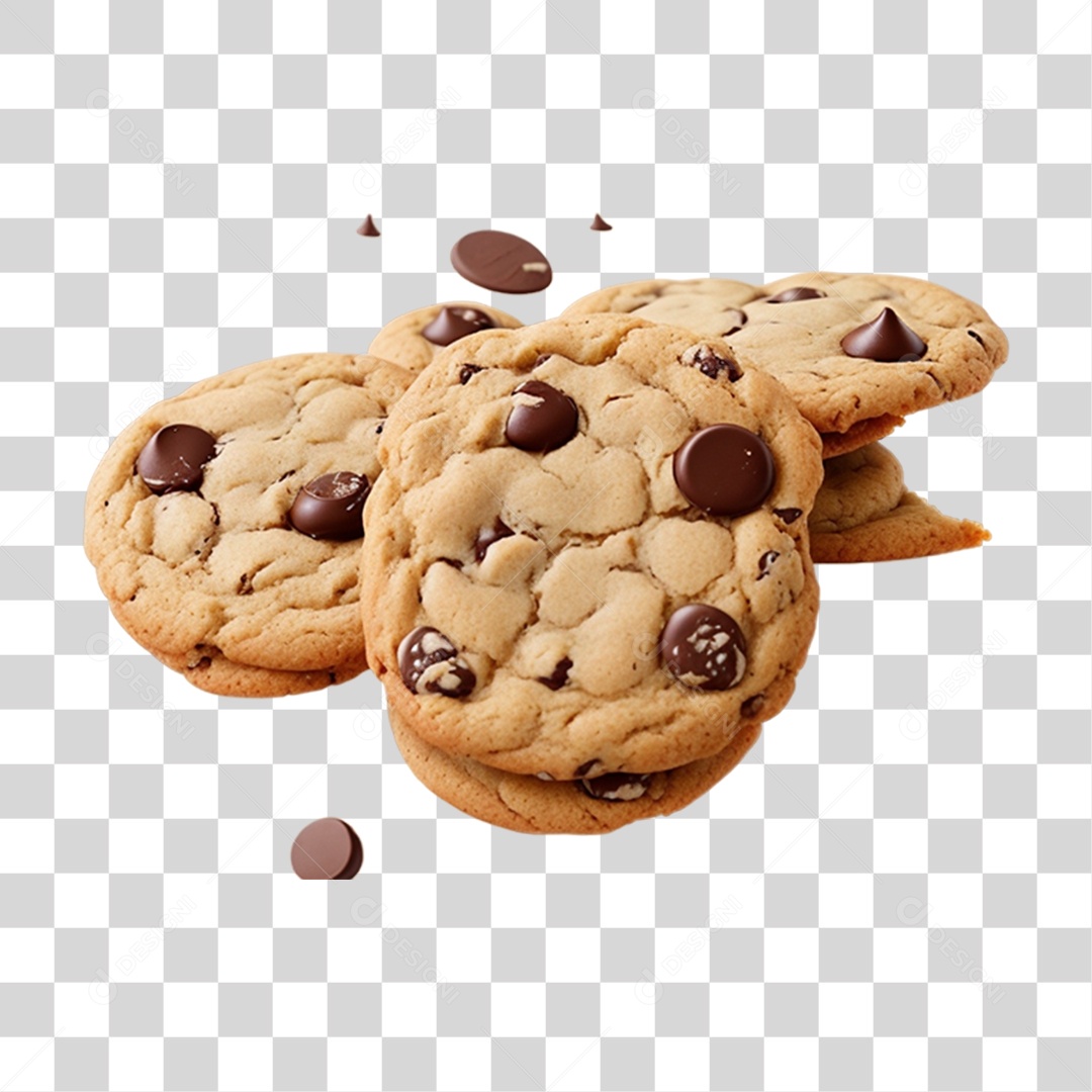 Biscoitos de Chocolate PNG Transparente