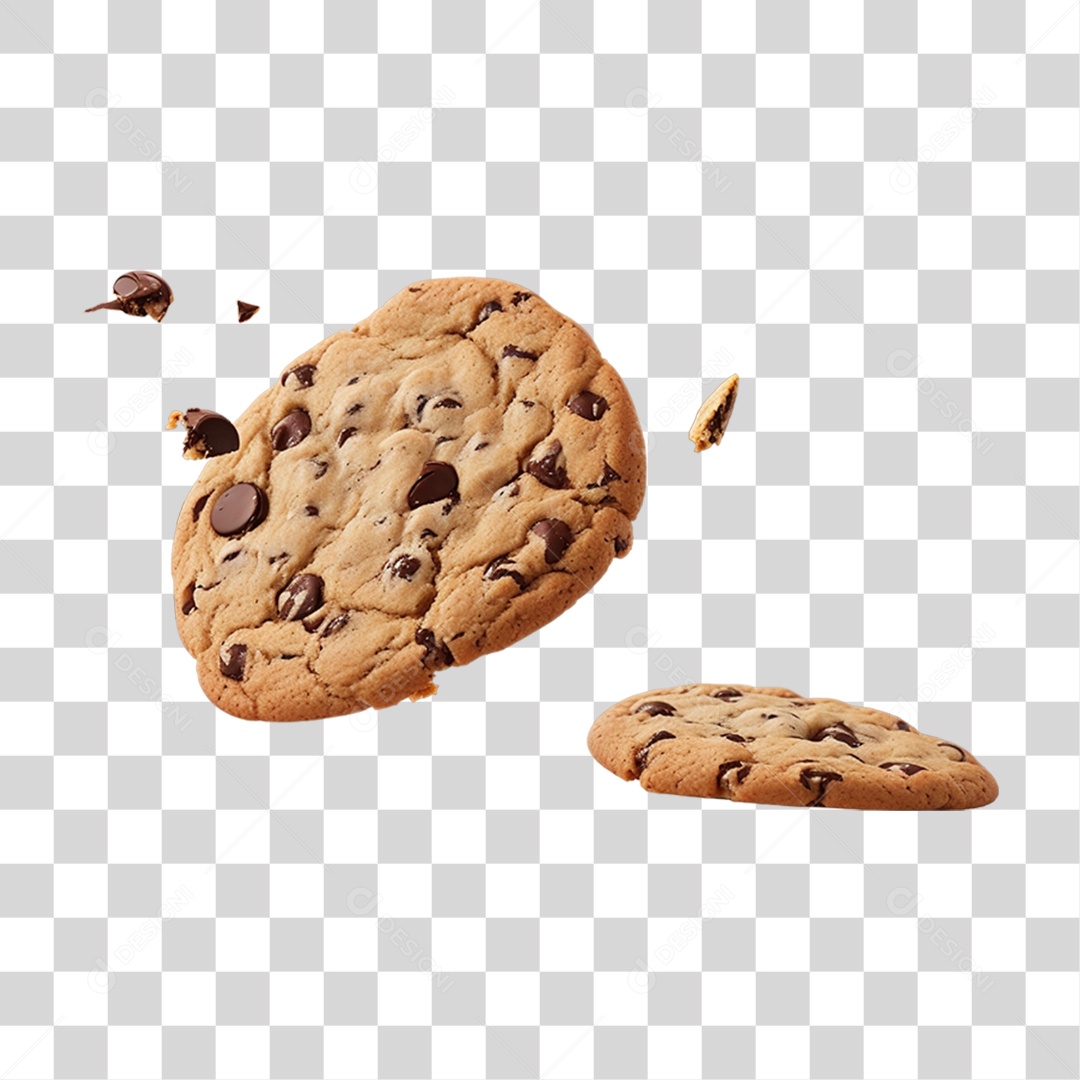 Biscoitos de Chocolate PNG Transparente