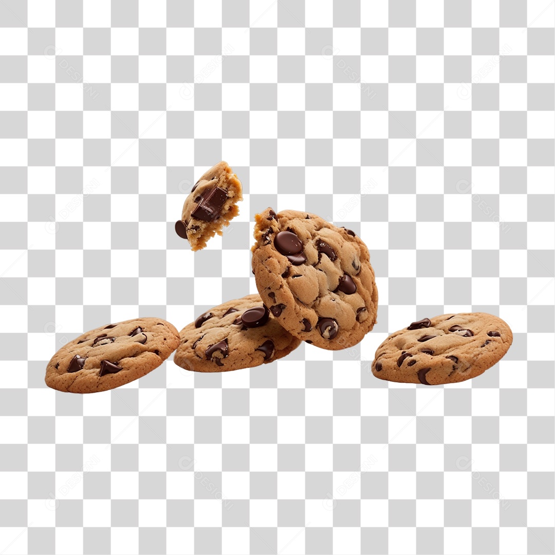 Biscoitos de Chocolate PNG Transparente