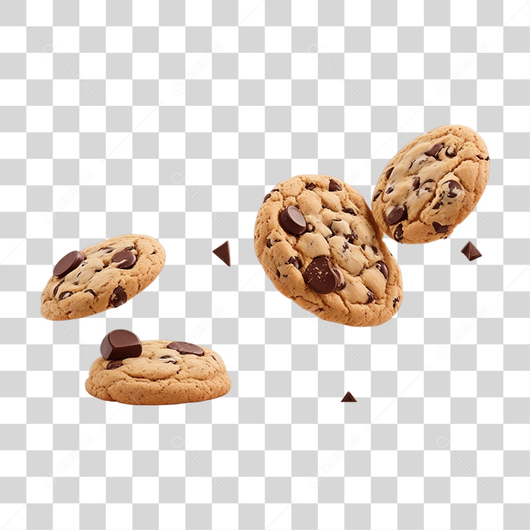 Biscoitos de Chocolate PNG Transparente