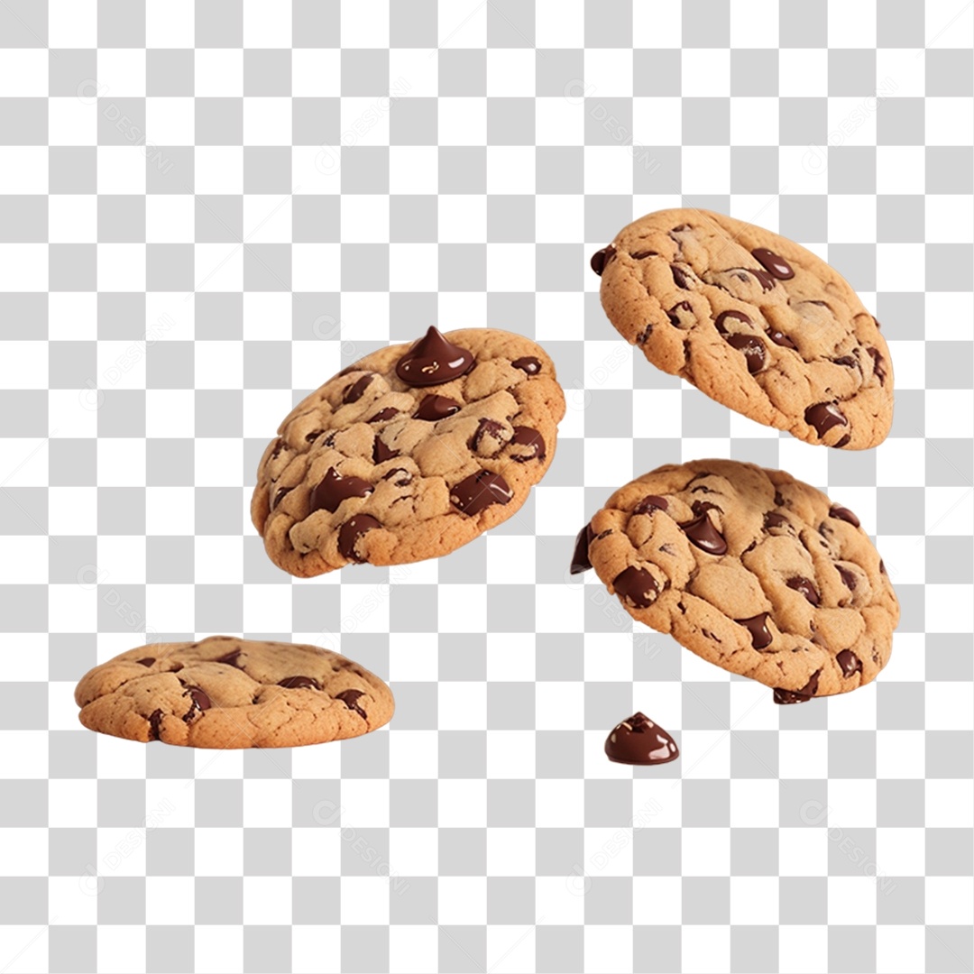 Biscoitos de Chocolate PNG Transparente