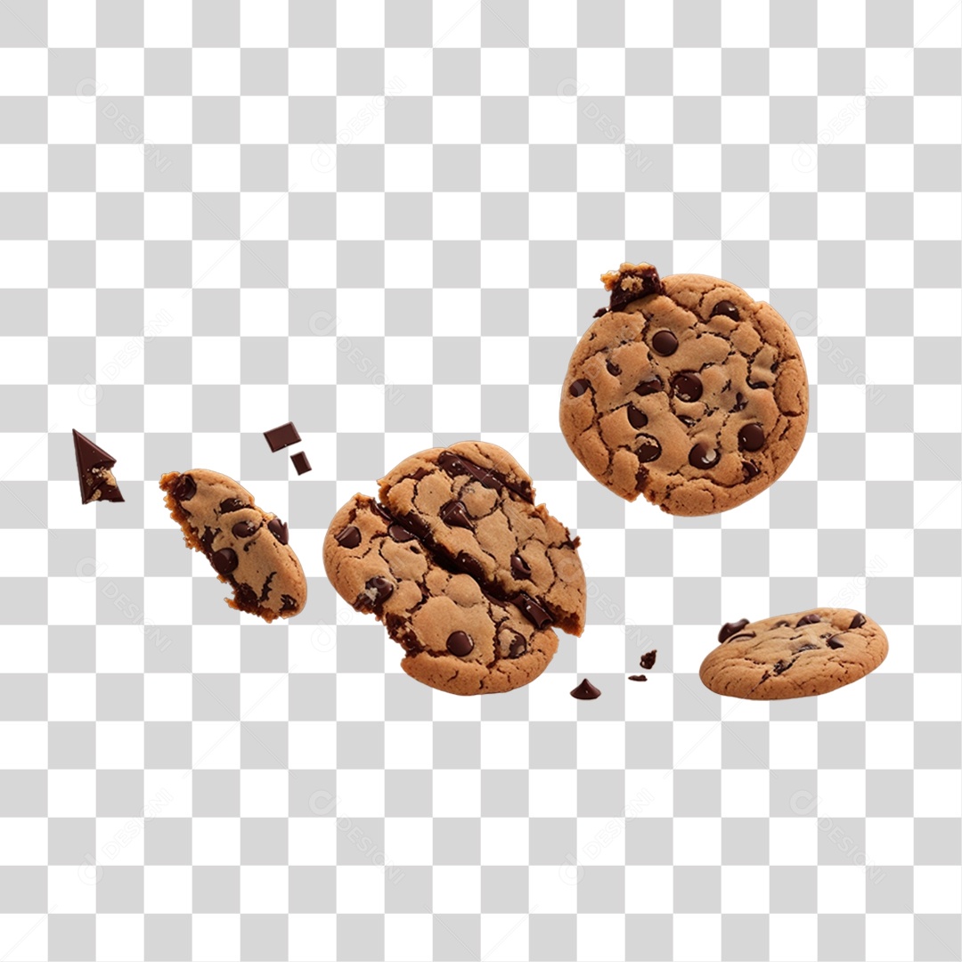 Biscoitos de Chocolate PNG Transparente