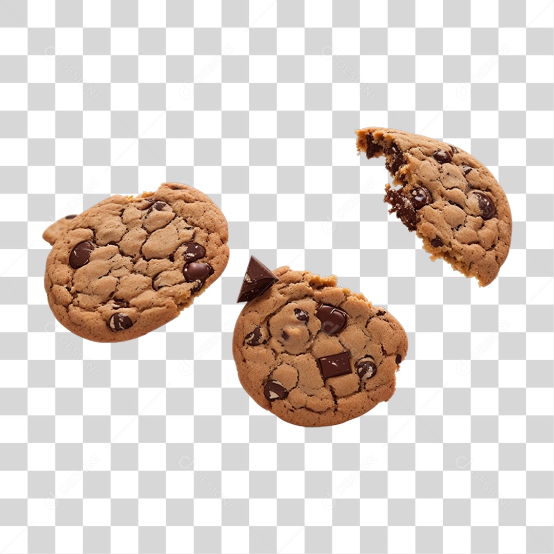 Biscoitos de Chocolate PNG Transparente